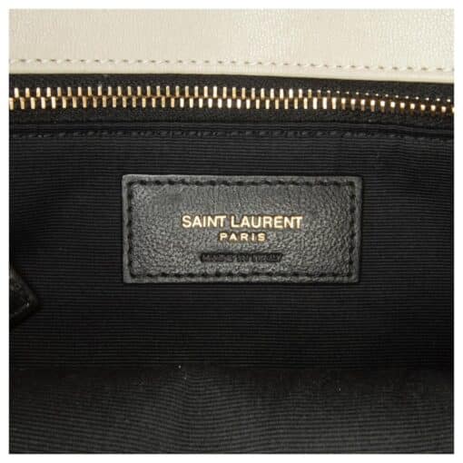 SAINT LAURENT Lambskin Quilted leather Becky Chain Bag Crema Soft. - Image 4