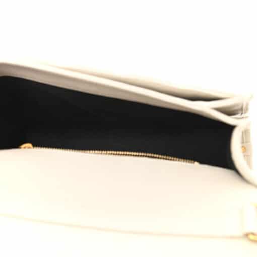 SAINT LAURENT Lambskin Quilted leather Becky Chain Bag Crema Soft. - Image 2