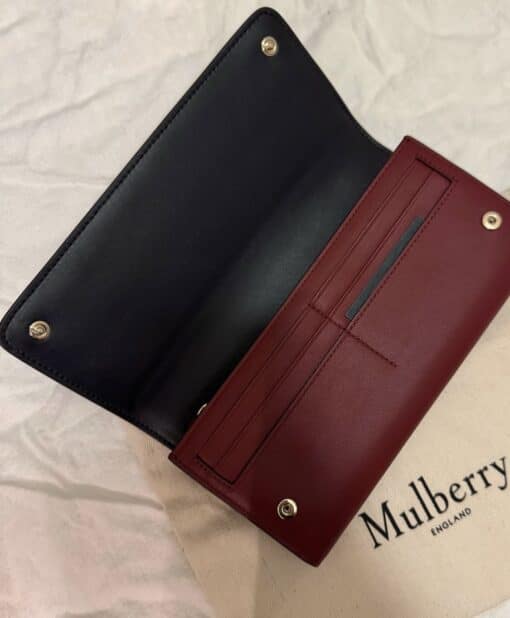 Mulberry Continental Plaque Antique Ruby Wallet - Image 10
