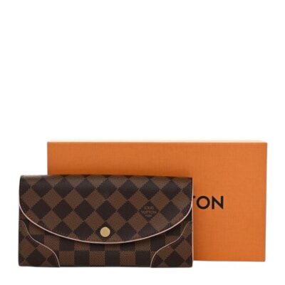 Louis Vuitton Damier Ebene Caissa Wallet Rose Ballerine.