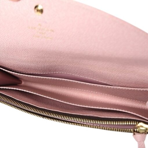 Louis Vuitton Damier Ebene Caissa Wallet Rose Ballerine. - Image 7