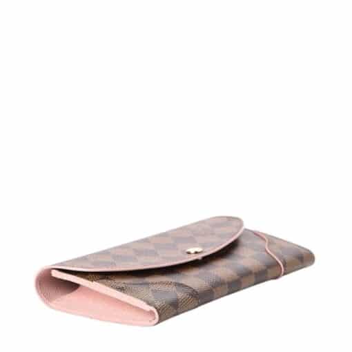 Louis Vuitton Damier Ebene Caissa Wallet Rose Ballerine. - Image 8