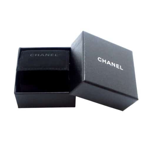 Chanel CC Earrings Silver Hardware with Pink and Navy Faux Pearls - Image 5