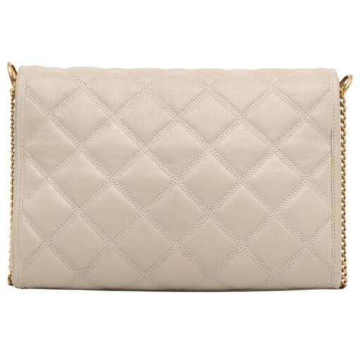 SAINT LAURENT Lambskin Quilted leather Becky Chain Bag Crema Soft. - Image 13