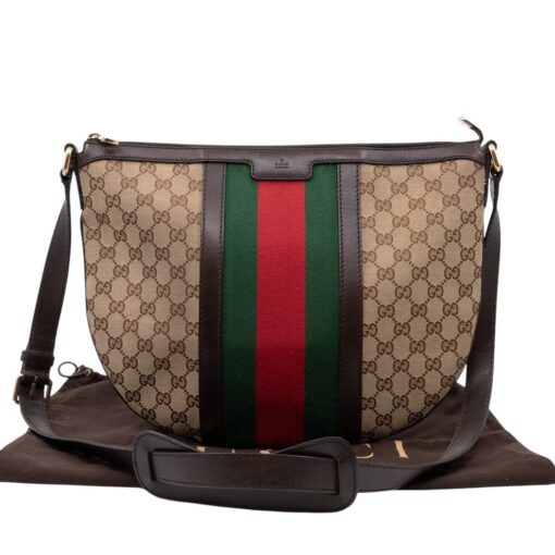 Gucci Saddle Messenger Medium GG Supreme Bag - Image 9