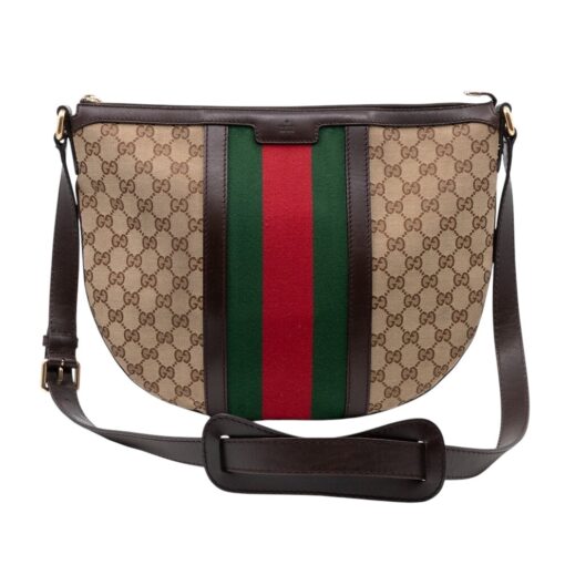 Gucci Saddle Messenger Medium GG Supreme Bag - Image 10