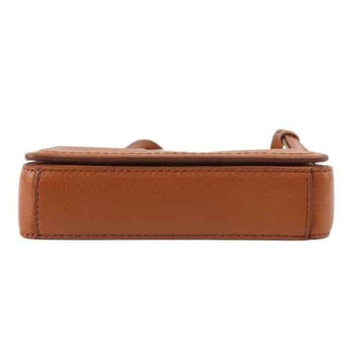 Marc Jacobs Women's Mini Leather Crossbody Smoked Almond Bag. - Image 4