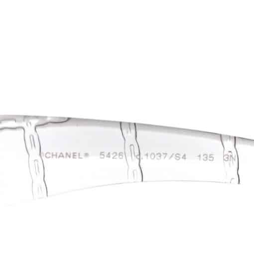 CHANEL Acetate Quilted Sunglasses White. - Image 2