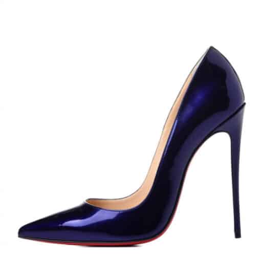 Christian Louboutin Glossy Patent So Kate 120 Pumps Electro (Size 37.5) - Image 6