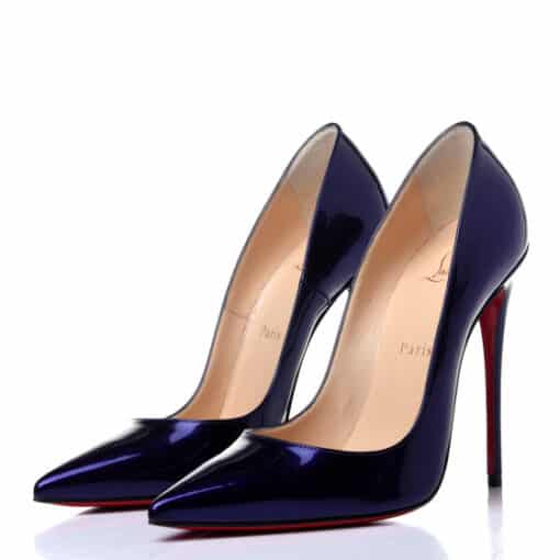 Christian Louboutin Glossy Patent So Kate 120 Pumps Electro (Size 37.5) - Image 4