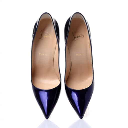 Christian Louboutin Glossy Patent So Kate 120 Pumps Electro (Size 37.5) - Image 8
