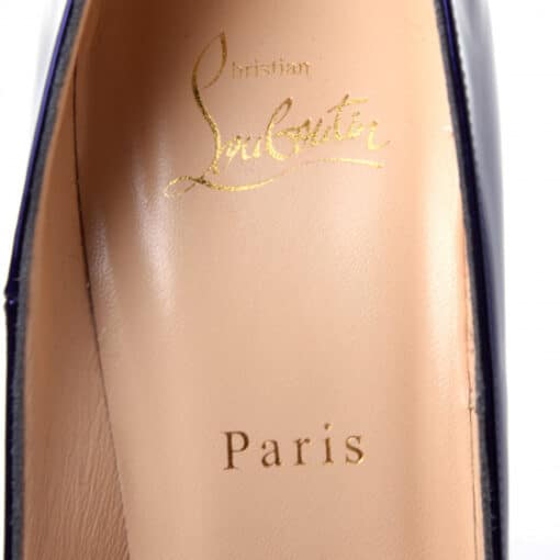 Christian Louboutin Glossy Patent So Kate 120 Pumps Electro (Size 37.5) - Image 10