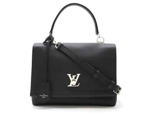 Louis Vuitton Black Calfskin Leather Lockme II Bag. - Image 3