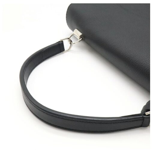 Louis Vuitton Black Calfskin Leather Lockme II Bag. - Image 9