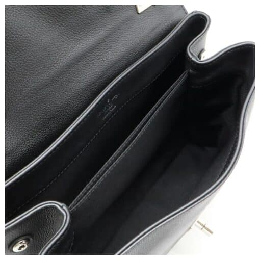 Louis Vuitton Black Calfskin Leather Lockme II Bag. - Image 7