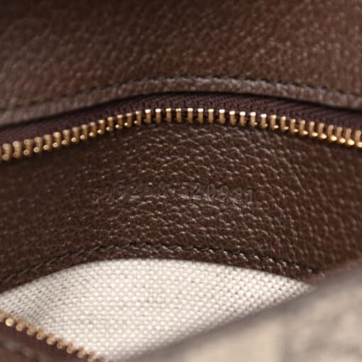 GUCCI GG Supreme Monogram Textured Dollar Calfskin Blondie Chain Shoulder Flap Bag Beige Ebony. - Image 5