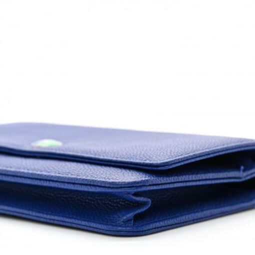CHANEL Caviar Leather Wallet on Chain WOC Blue. - Image 8