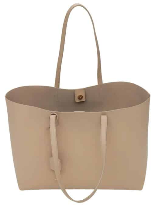 SAINT LAURENT Shopping East-West Leather Tote Shoulder Bag. - Image 5