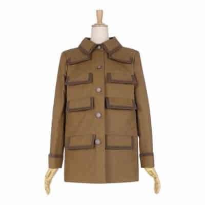 Chanel 20C Runway Bronze CC Buttons Jacket (Size 36 Small)