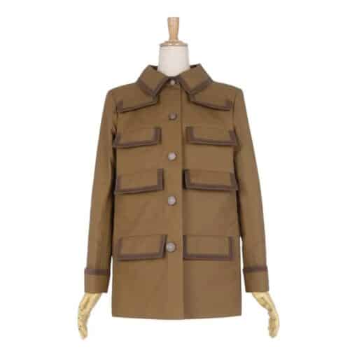 Chanel 20C Runway Bronze CC Buttons Jacket (Size 36 Small)