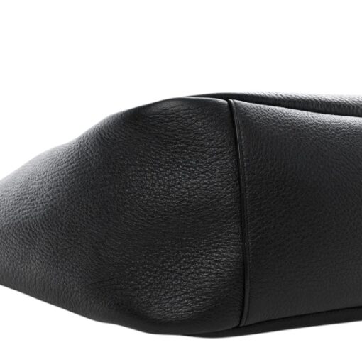 SAINT LAURENT Grained Deerskin Bea Tote Black Shoulder Bag - Image 3
