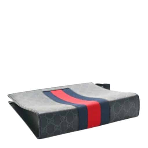 GUCCI GG Supreme Monogram Selleria Calfskin Web New Web Cosmetic/ Clutch Bag. - Image 8