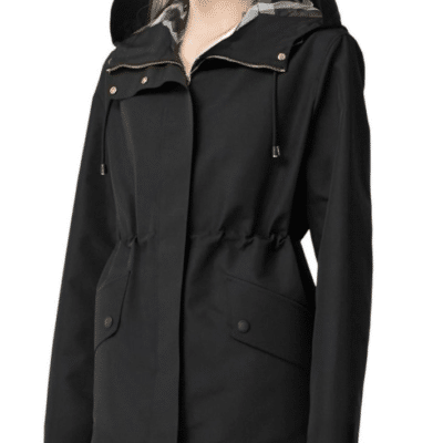 BURBERRY Lightweight Hooded Coat ( Size UK 12)