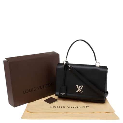 Louis Vuitton Black Calfskin Leather Lockme II Bag. - Image 13