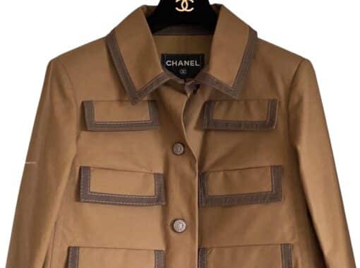 Chanel 20C Runway Bronze CC Buttons Jacket (Size 36 Small) - Image 4