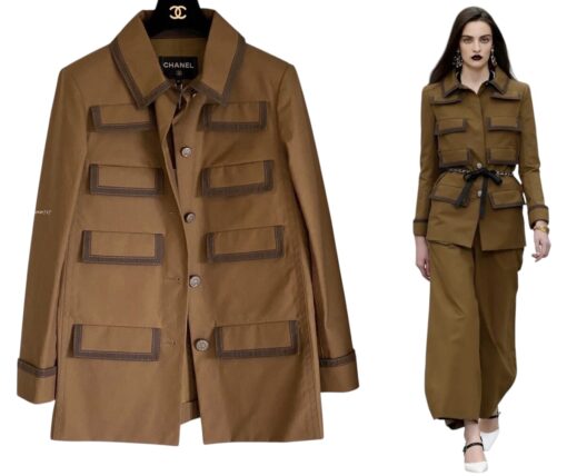Chanel 20C Runway Bronze CC Buttons Jacket (Size 36 Small) - Image 3