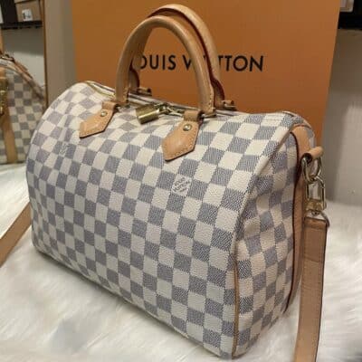 Louis Vuitton Damier Azur Speedy 30 Bandouliere