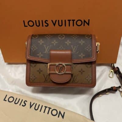 Louis Vuitton Reverse Monogram Dauphine Mini Shoulder Crossbody Bag