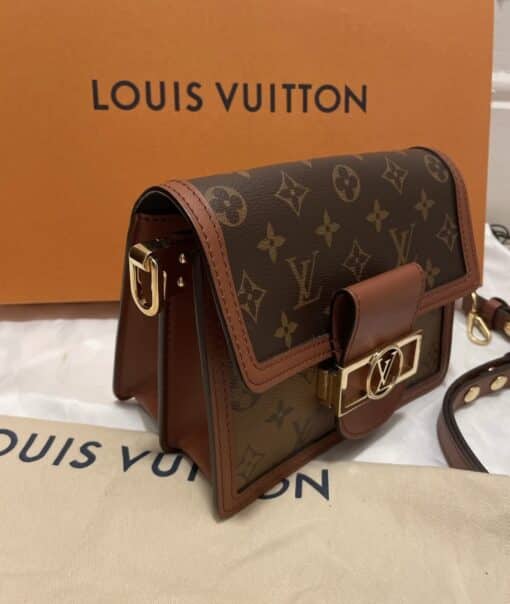 Louis Vuitton Reverse Monogram Dauphine Mini Shoulder Crossbody Bag - Image 12