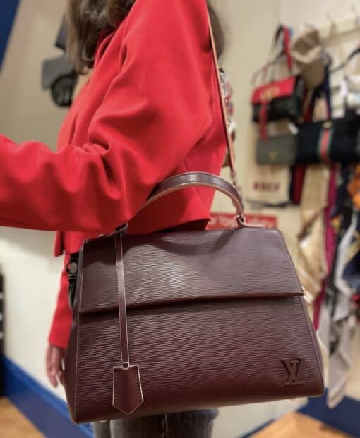 Louis Vuitton Epi Leather Cluny MM Prune Rose Poudre - Image 13