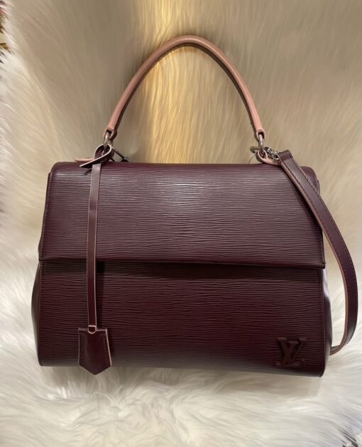 Louis Vuitton Epi Leather Cluny MM Prune Rose Poudre - Image 14