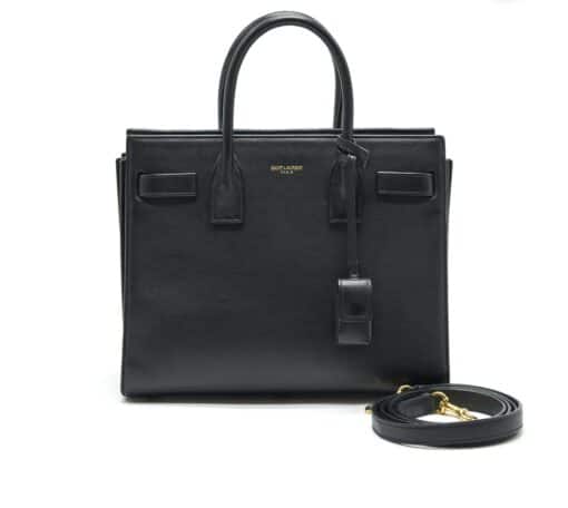 SAINT LAURENT Calfskin Nano Sac De Jour in Dark Navy. - Image 3