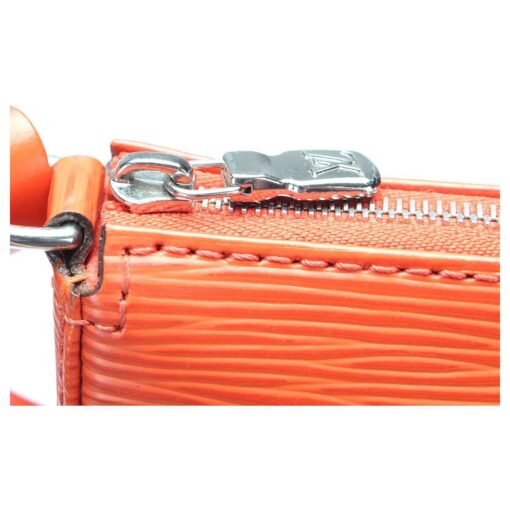 Louis Vuitton EPI Leather Shoulder Pochette Accessories NM in Orange. - Image 2