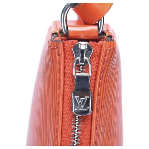 Louis Vuitton EPI Leather Shoulder Pochette Accessories NM in Orange. - Image 7