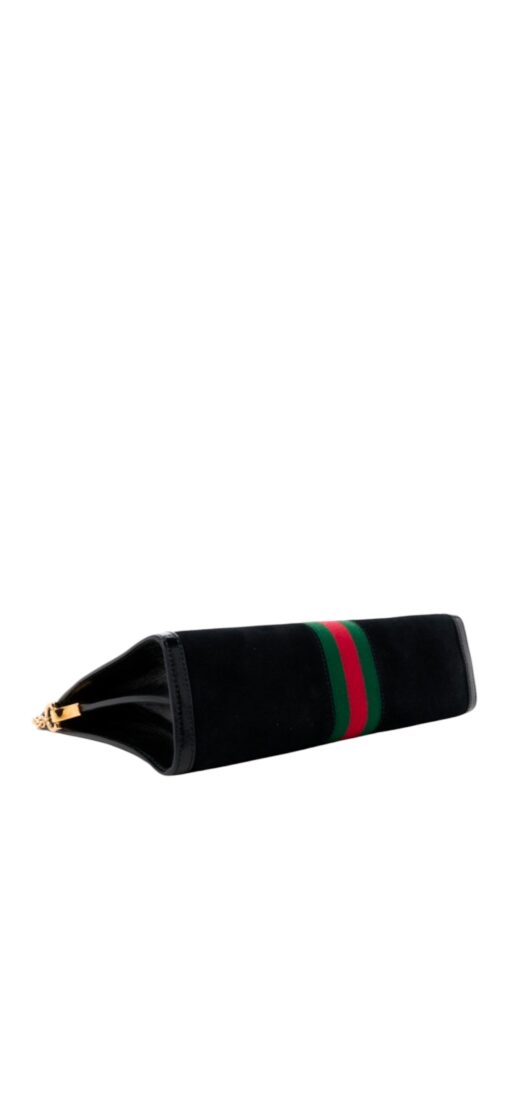 GUCCI Suede Patent GG Web Ophidia Chain Shoulder Bag - Image 8