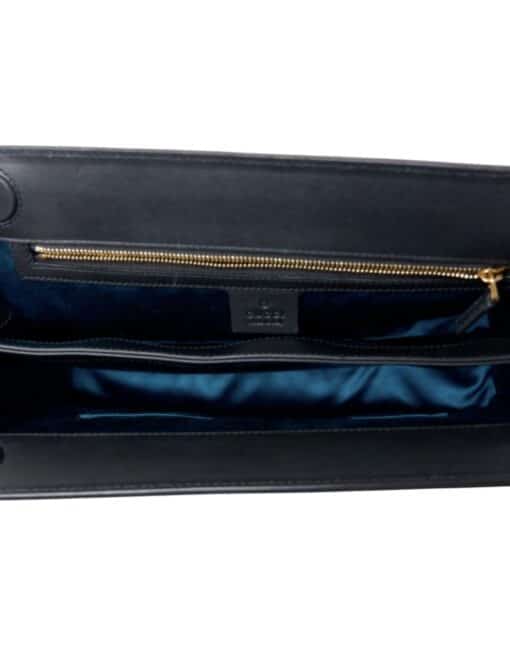 GUCCI Suede Patent GG Web Ophidia Chain Shoulder Bag - Image 11