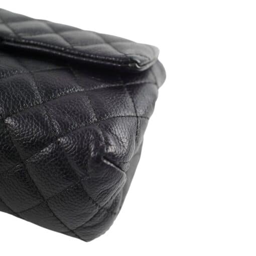 CHANEL Caviar Calfskin Quilted 2.55 Reissue Flap Belt Bag Clutch Black - Image 2