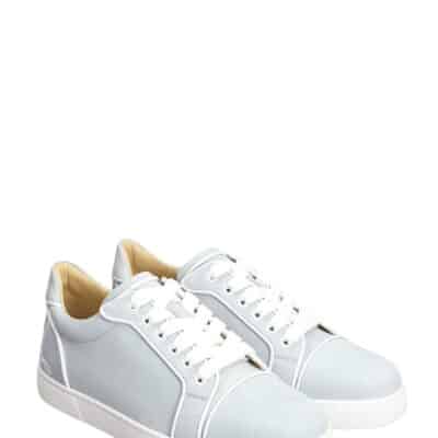 Christian Louboutin Sneakers Fun Vieira Oralto In Pelle Celeste (Size 38)
