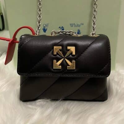 Off-White Black Jackhammer 17 Shoulder Bag.
