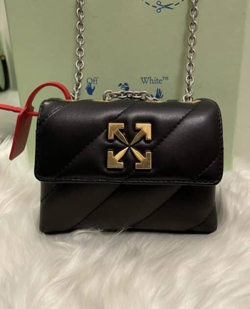 Off-White Black Jackhammer 17 Shoulder Bag.