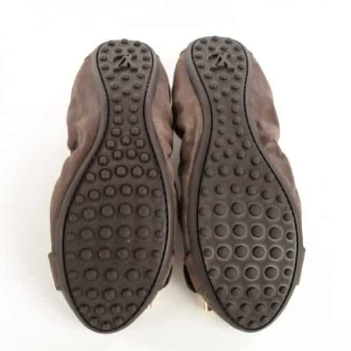 Louis Vuitton Monogram Iridescent Leather Lucky Ballerina Flats Brown (Size 37) - Image 3