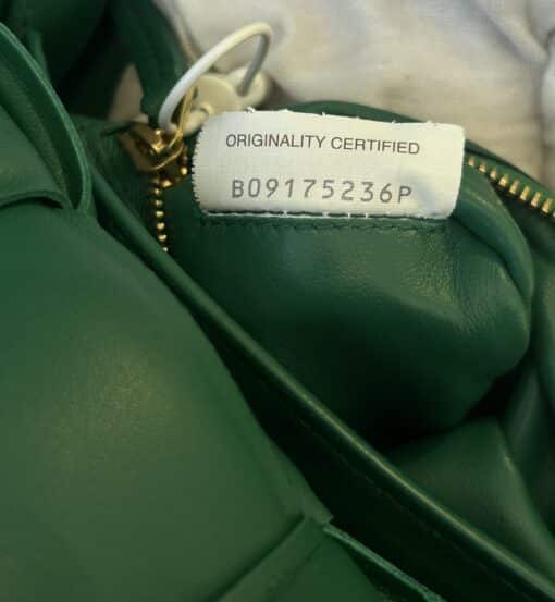 BOTTEGA VENETA Nappa Médium Intreccio Padded Cassette Crossbody Bag Racing Green - Image 11