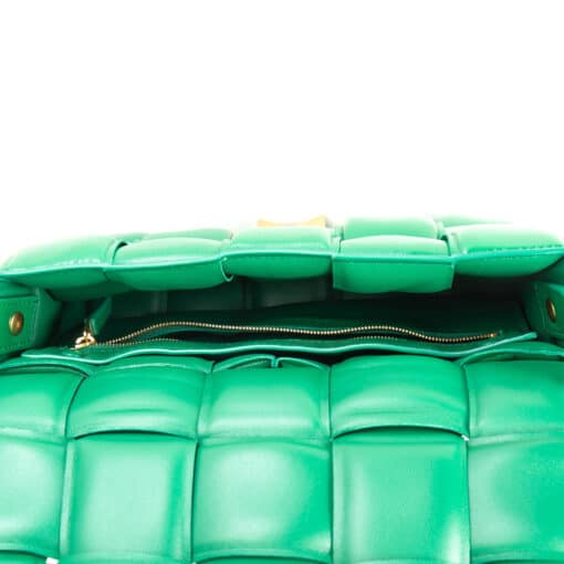 BOTTEGA VENETA Nappa Médium Intreccio Padded Cassette Crossbody Bag Racing Green - Image 2