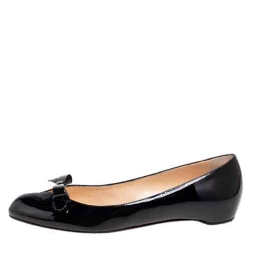 Christian Louboutin Black Patent Leather Vinodo Ballet Flats (Size 36.5) - Image 6