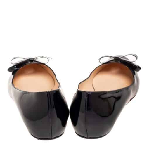 Christian Louboutin Black Patent Leather Vinodo Ballet Flats (Size 36.5) - Image 3