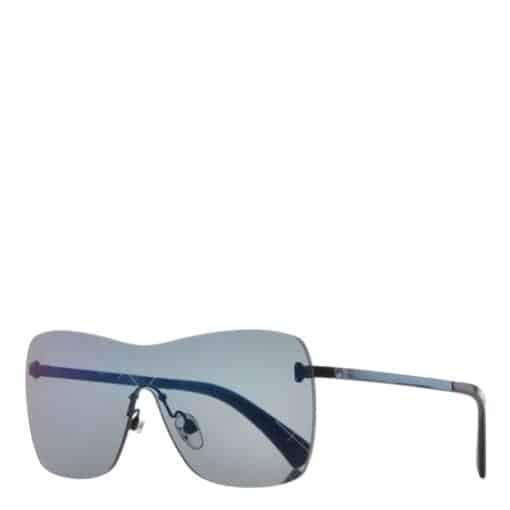 CHANEL Shield Runway Ladies Sunglasses Metallic Blue - Image 5